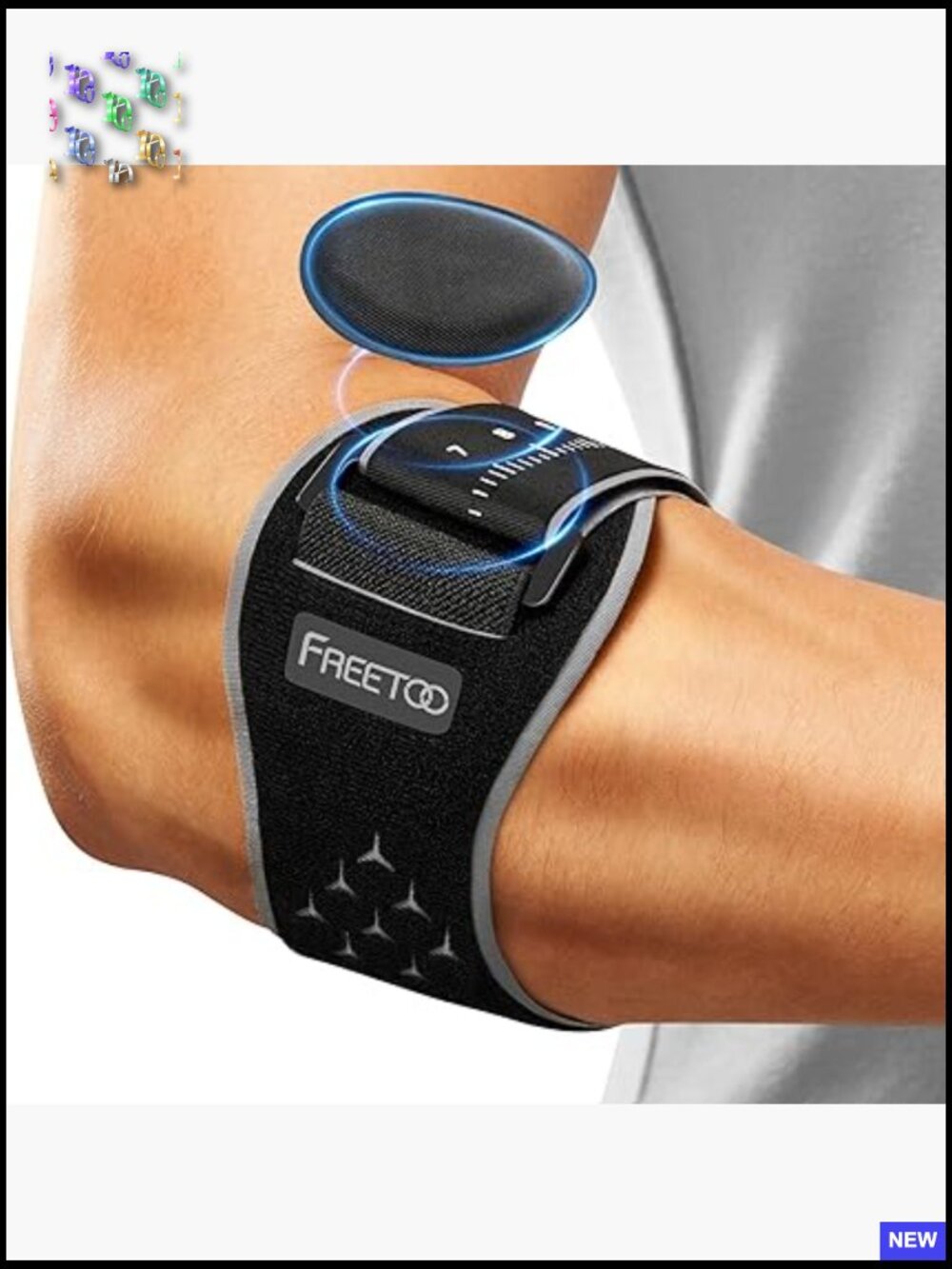 Elbow Support Brace For Tendonitis Tennis Golfers Gel Pad Adjustable Pain
